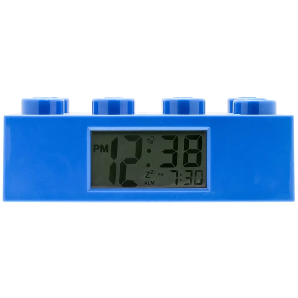 LEGO Brick Alarm Blue Clock