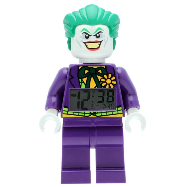 LEGO DC Comics Super Heroes The Joker Mini Figure Clock