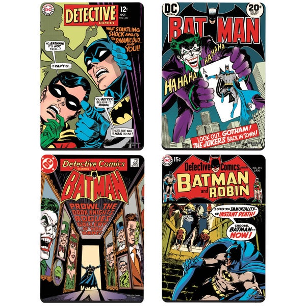 DC Comics Batman Comic Covers Set of 4 Coasters