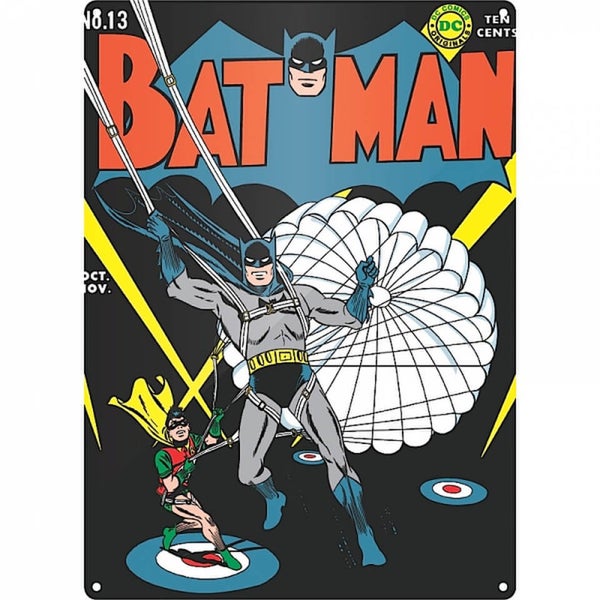 DC Comics Batman Parachute Large Tin Sign
