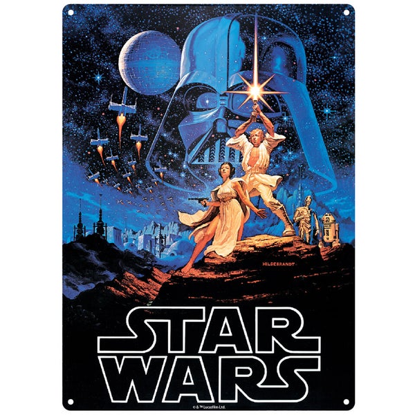 Grande Affiche en métal Star Wars: un Nouvel Espoir