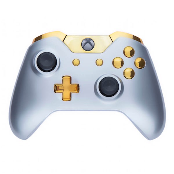 Xbox One Wireless Custom Controller - Gloss Silver & Gold