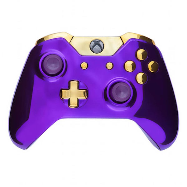 Manette Sans Fil Custom Xbox One - Chrome Purple & Gold