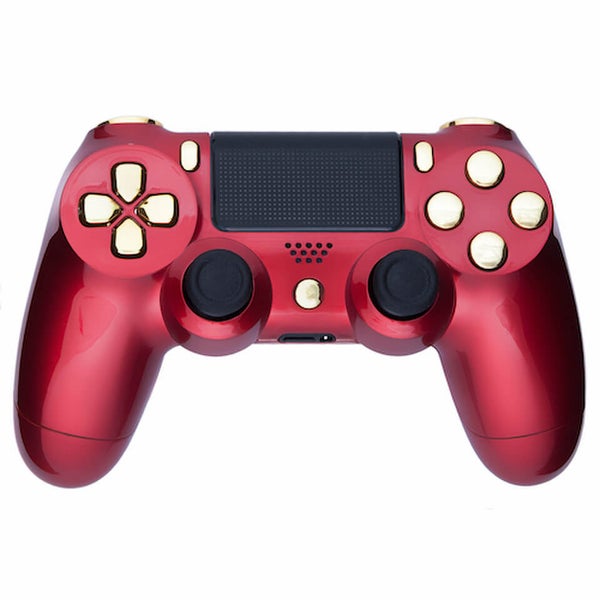 Custom Controllers PlayStation DualShock 4 Custom Controller - Crimson Red & Gold