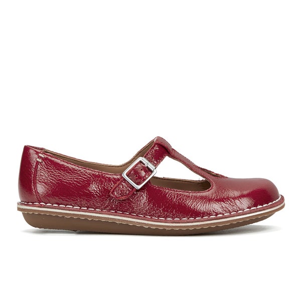 Clarks Women's Tustin Talent Leather Mary Jane Flats - Red
