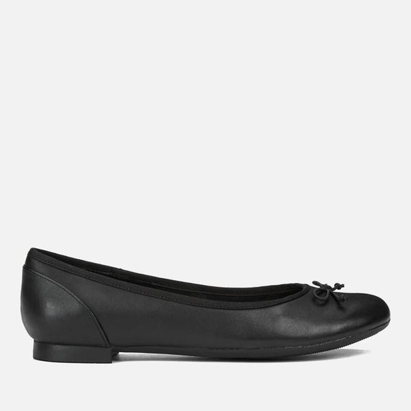 Clarks Women's Couture Leather Ballet Flats - Black | TheHut.com