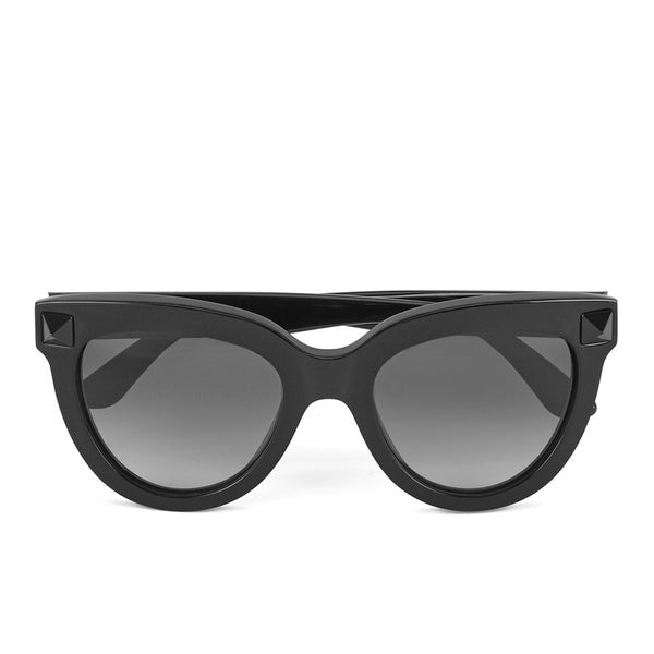 Valentino Women's Rockstud Cateye Frame Sunglasses - Black
