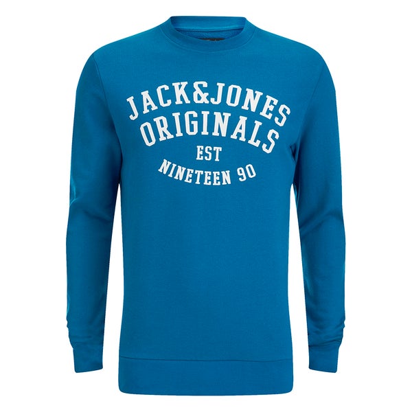 Jack & Jones Men's Seek Crew Neck Sweatshirt - Mykonos
