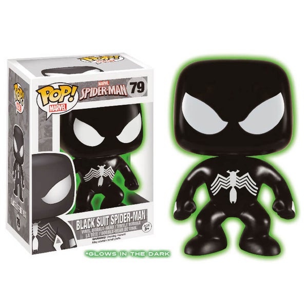 Marvel Spider-Man Black GITD Limited Edition Funko Pop! Figur