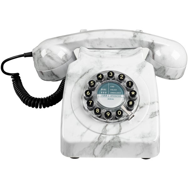 Retro 746 Marble Brushed Telephone