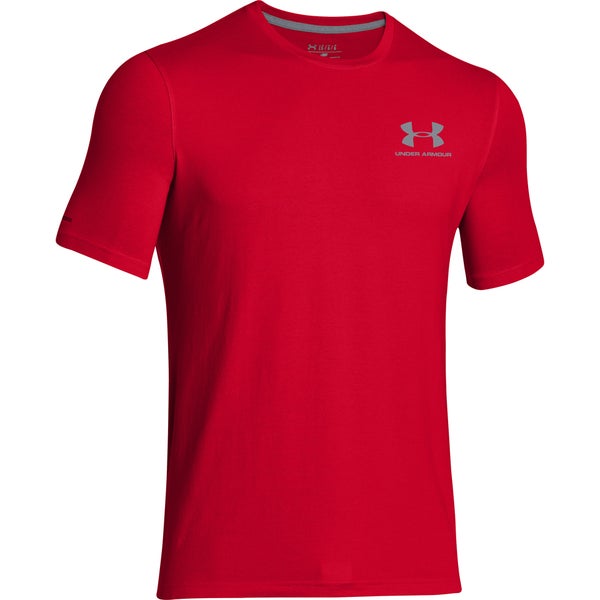 Under Armour Men's Sportstyle Left Chest Logo T-Shirt - Red