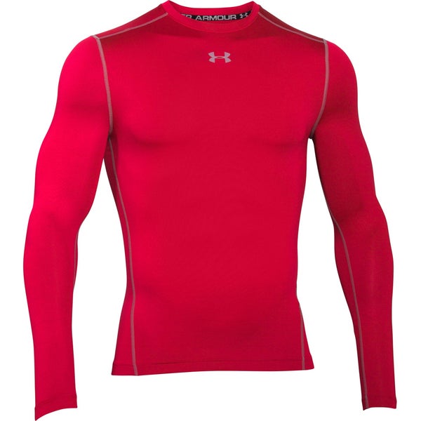 Under Armour Men's ColdGear Armour Compression Long Sleeve Crew Top - Red
