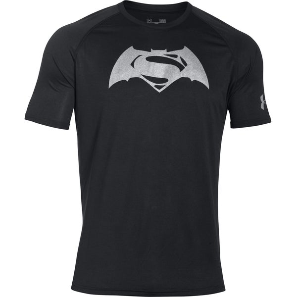 Under Armour Men's Transform Yourself Superman v Batman T-Shirt - Black