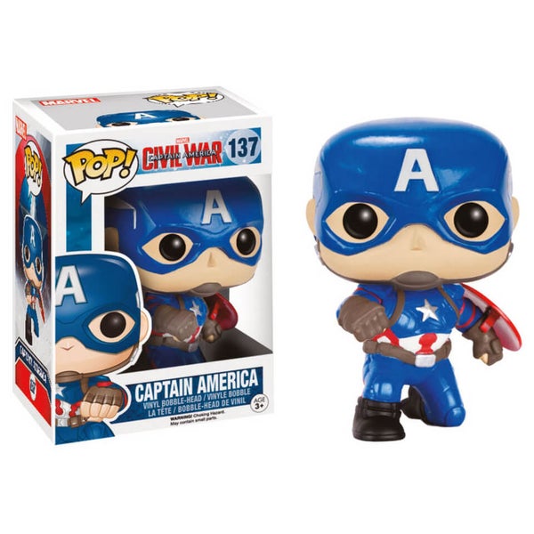 Captain America Civil War Action Pose Cap Funko Pop! Figur