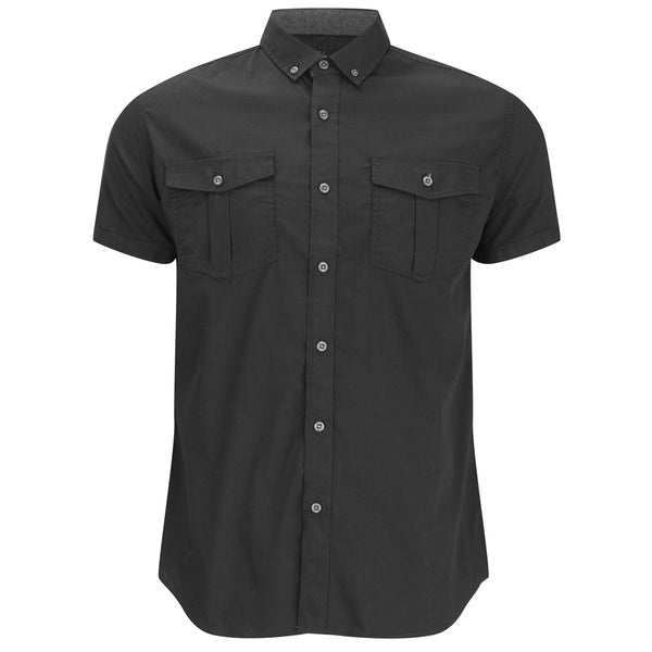 Smith & Jones Men's Pelmet Short Sleeve Shirt - Black