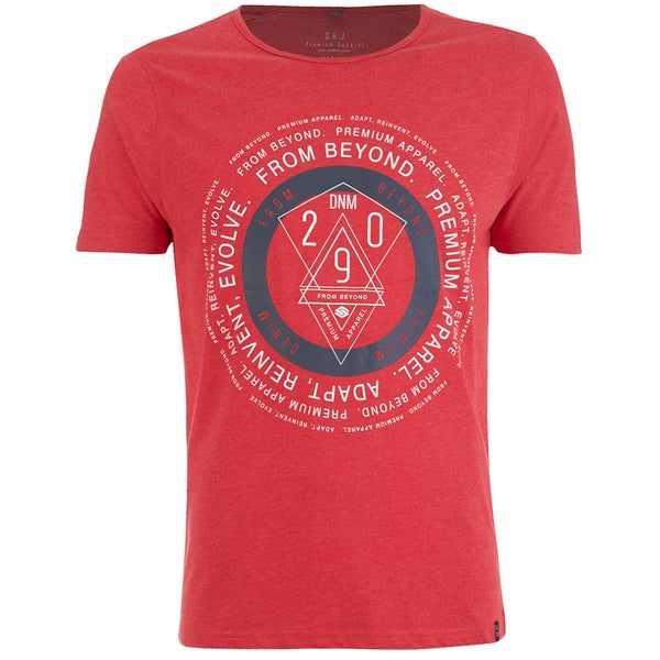 T -Shirt Smith & Jones pour Homme Arrowsli -Rouge Chiné