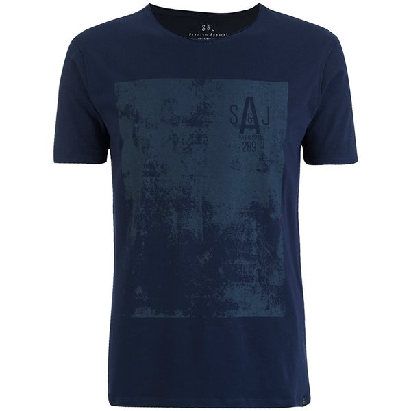 Smith & Jones Men's Diazoma Print T-Shirt - Dark Sapphire