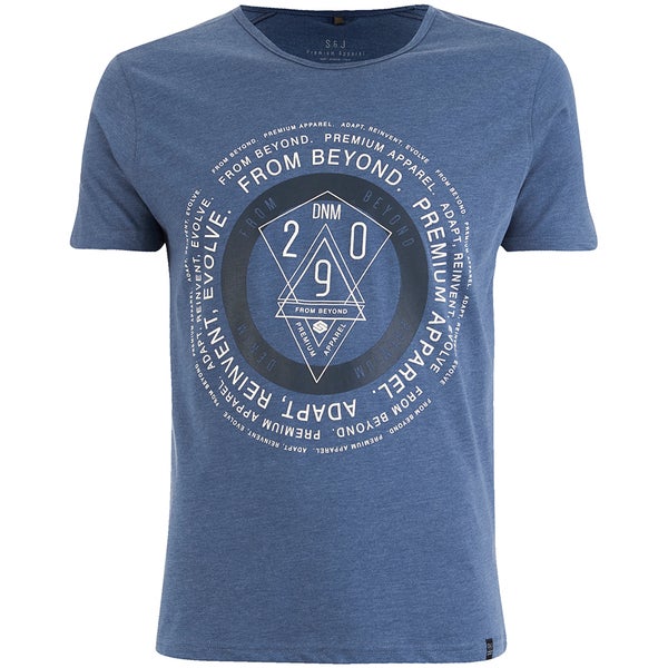 Smith & Jones Men's Arrowsli Print T-Shirt - Midnight Blue Marl