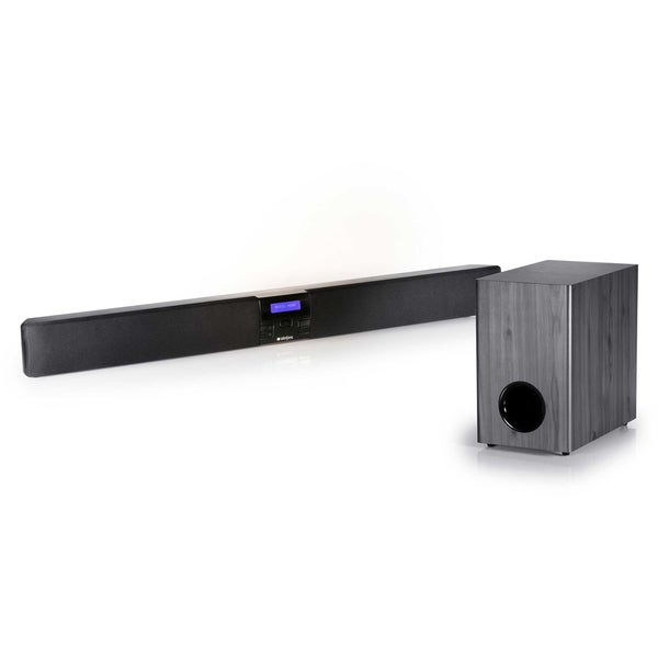 Steljes Audio Erato TV Sound Bar with Wireless Sub Woofer - Black/Silver