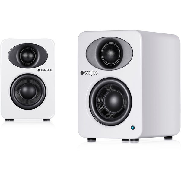 Steljes Audio NS1  Bluetooth Duo Speakers  - Frost White