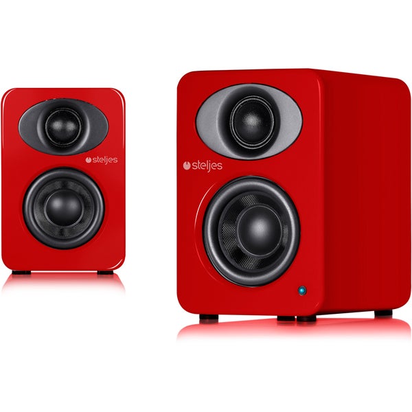 Steljes Audio NS1  Bluetooth Duo Speakers  - Vermilion Red