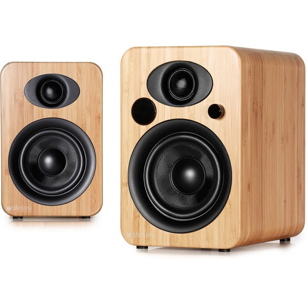 Steljes Audio NS3  Bluetooth Duo Speakers  - Bamboo 