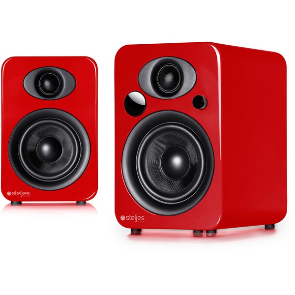 Steljes Audio NS3  Bluetooth Duo Speakers  - Vermilion Red