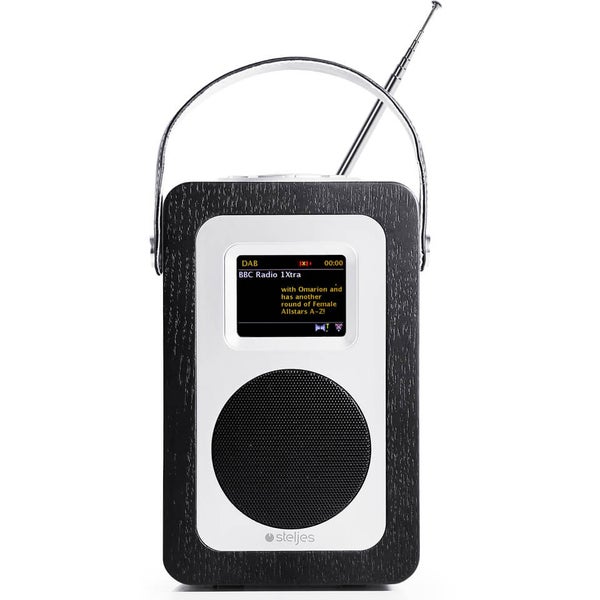 Steljes Audio SA60 Bluetooth DAB+ Portable Wi-Fi Radio (DAB/DAB+/FM) - Black Oak 