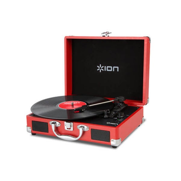 ION Audio Vinyl Portable USB Turntable - Red