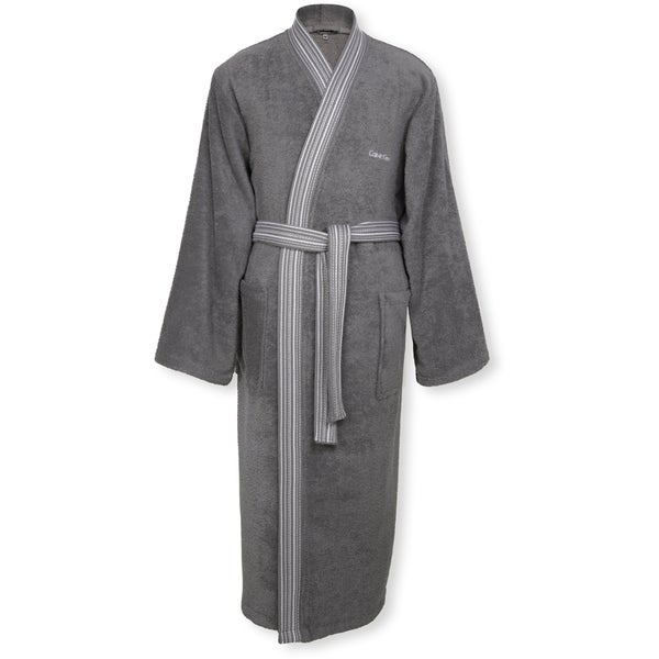 Calvin Klein Riviera Bathrobe - Charcoal