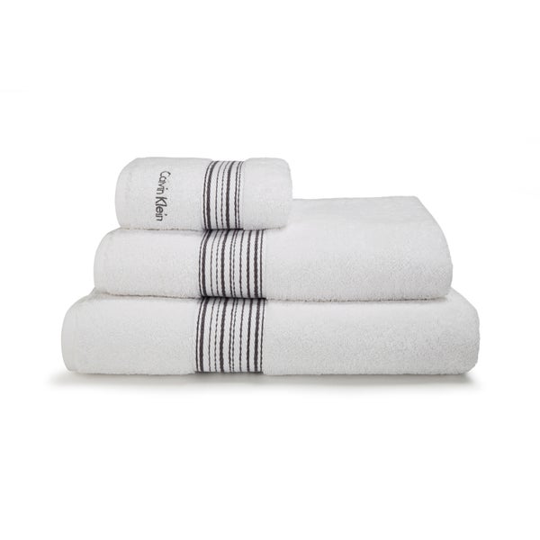 Calvin Klein Riviera Towel Range - White