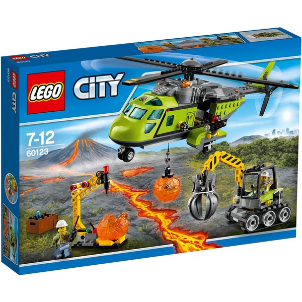 LEGO City: L'hélicoptère d'approvisionnement du volcan (60123)
