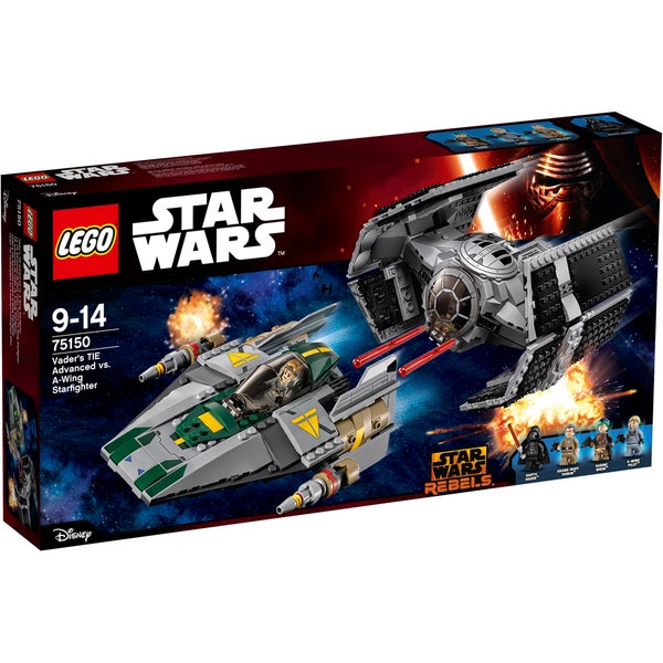 LEGO Star Wars: Darth Vaders TIE Advanced tegen de A-Wing Starfighter (75150)