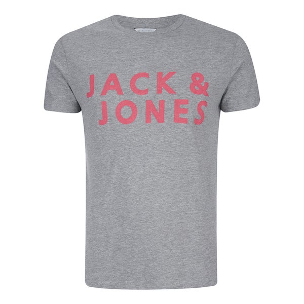 Jack & Jones Men's Core Ready T-Shirt - Light Grey Marl