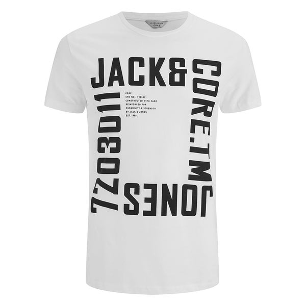 T-Shirt Jack & Jones pour Homme Core Wall -Blanc