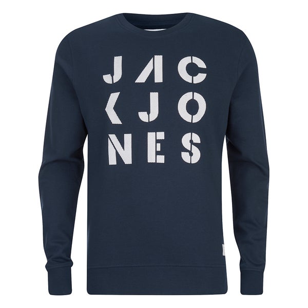 Jack & Jones Men's Core Dylan Crew Neck Sweatshirt - Navy Blazer