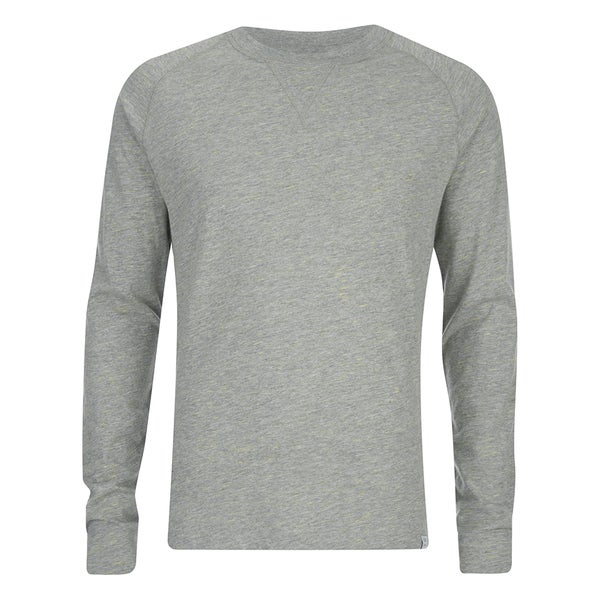 Jack & Jones Men's Core Inc Long Sleeve T-Shirt - Light Grey Marl