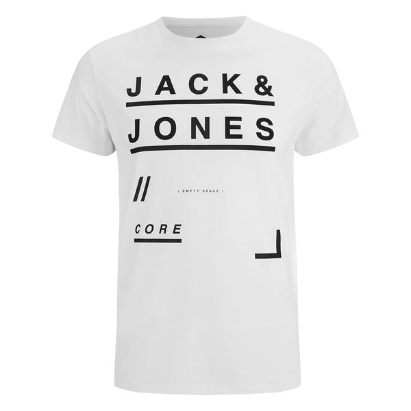 T -Shirt Jack & Jones pour Homme Core Fate -Blanc