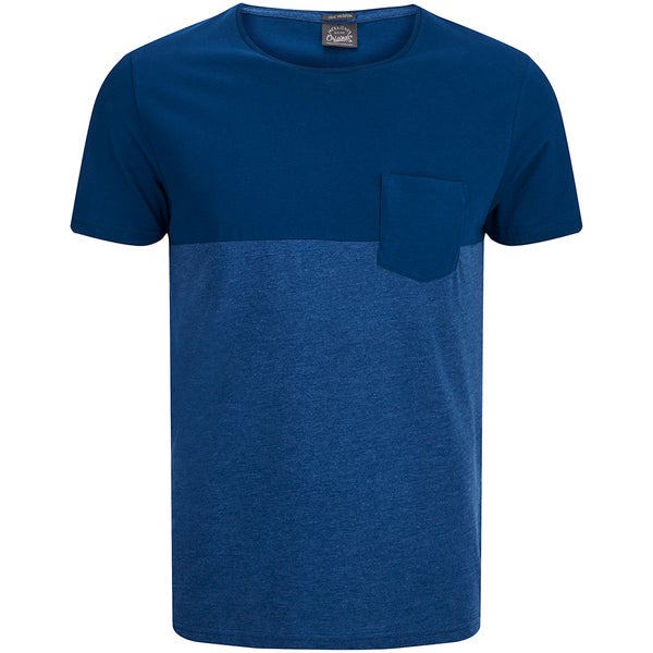 Jack & Jones T-Shirt Décontracté Colour Block -Bleu Poséidon