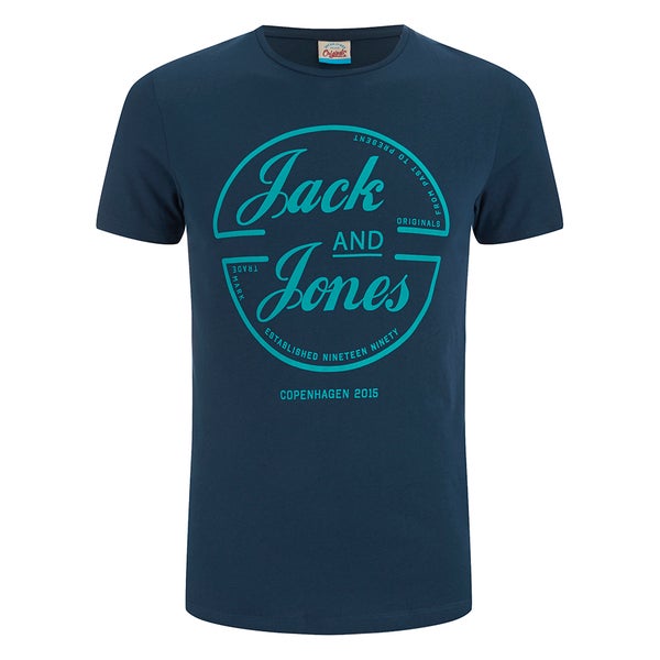 Jack & Jones Men's Originals Copenhagen T-Shirt - Navy Blazer