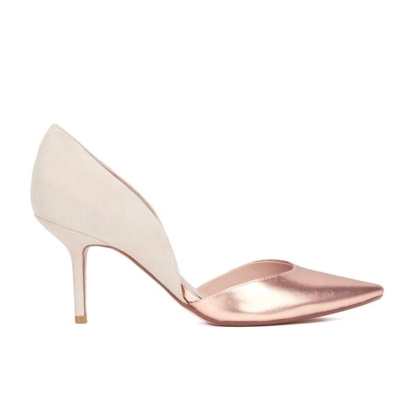 Dune Women's Cindee Leather Court Shoes - Rose Gold