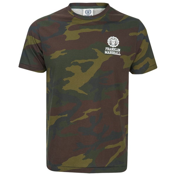 Franklin & Marshall Men's Camouflage Print T-Shirt - Green