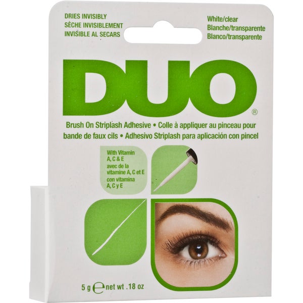 Adhesivo con pincel para pestañas postizas con vitaminas de Duo 5 g - Claro