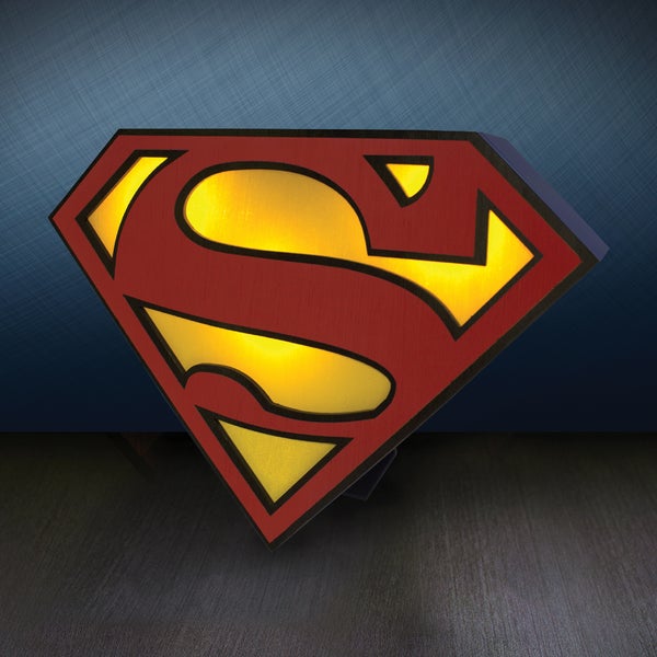 Lampe Super Héro Superman Logo DC Comics