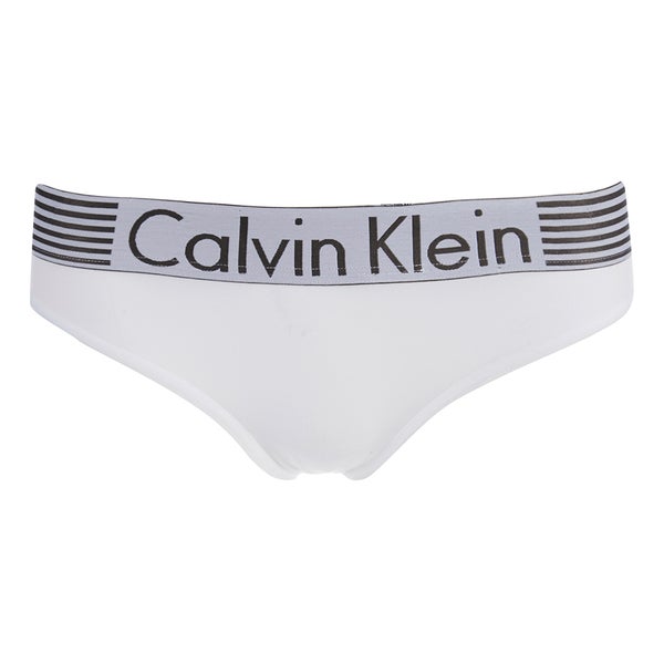 Calvin Klein Women's Iron Strength Thong - White