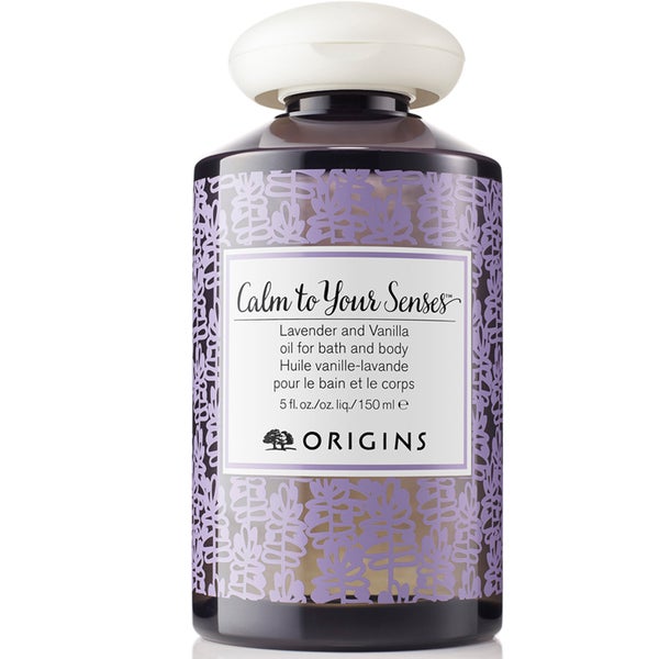 Aceite de Lavanda y Vainilla para Baño y Cuerpo Calm To Your Senses de Origins 150 ml