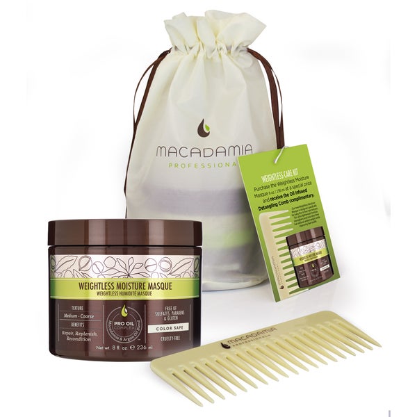 Macadamia Weightless Care Kit - Masque and Comb