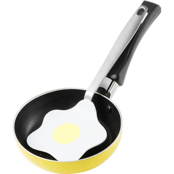 Eddingtons Mini Egg Pan and Spatula - White/Yellow