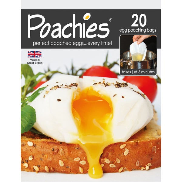 Poachies Egg Poaching Bags - White/Black
