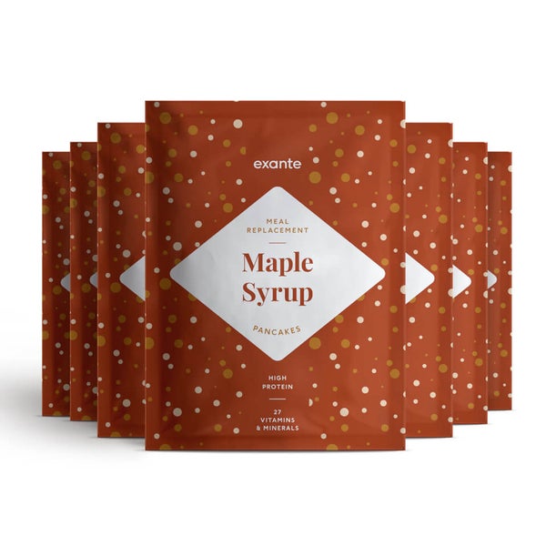 Meal Replacement Box of 7 Maple Syrup Pancakes Exante UK